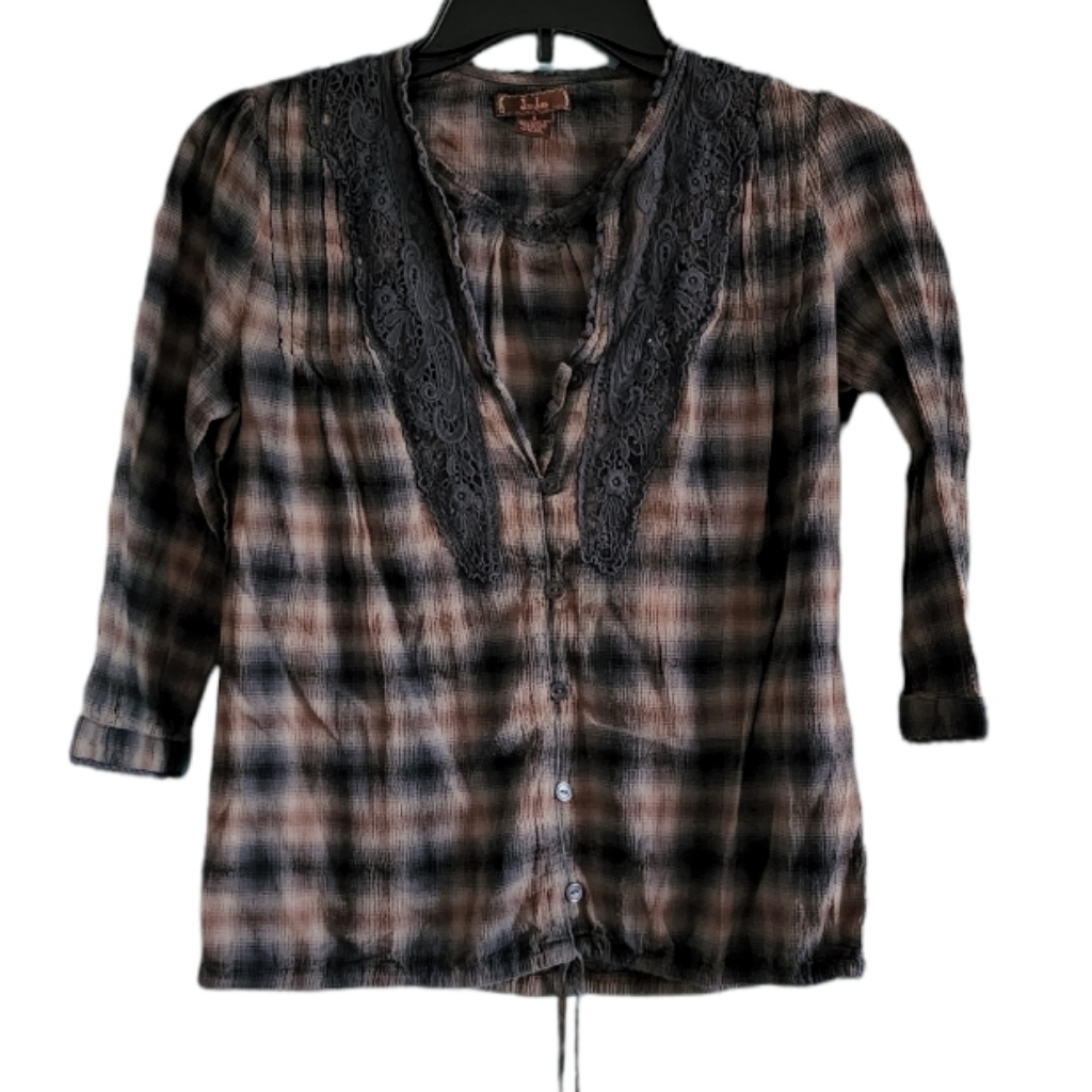 Preowned Plaid Top
